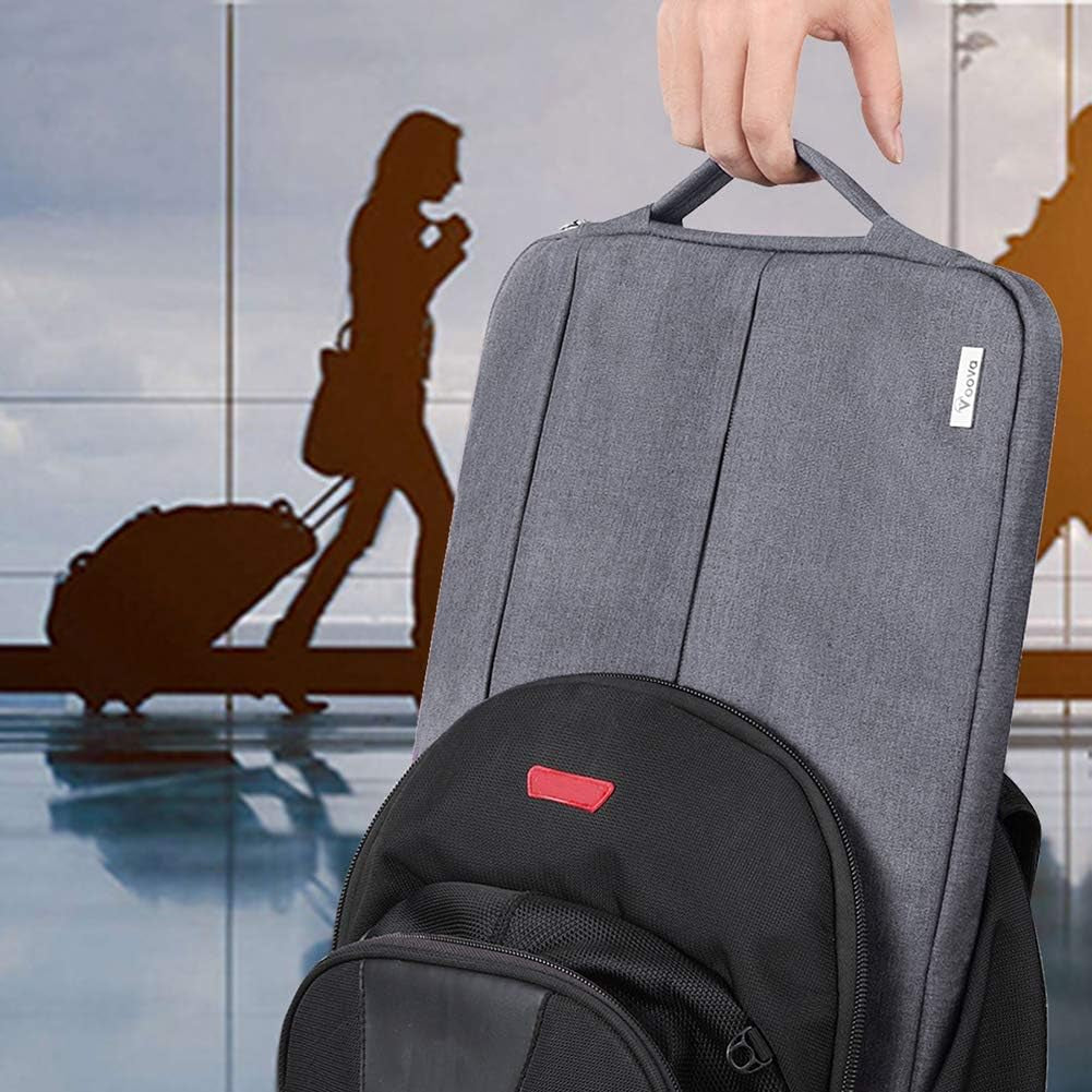 V Voova 11-12 Inch Waterproof Laptop Sleeve with Handle, Grey