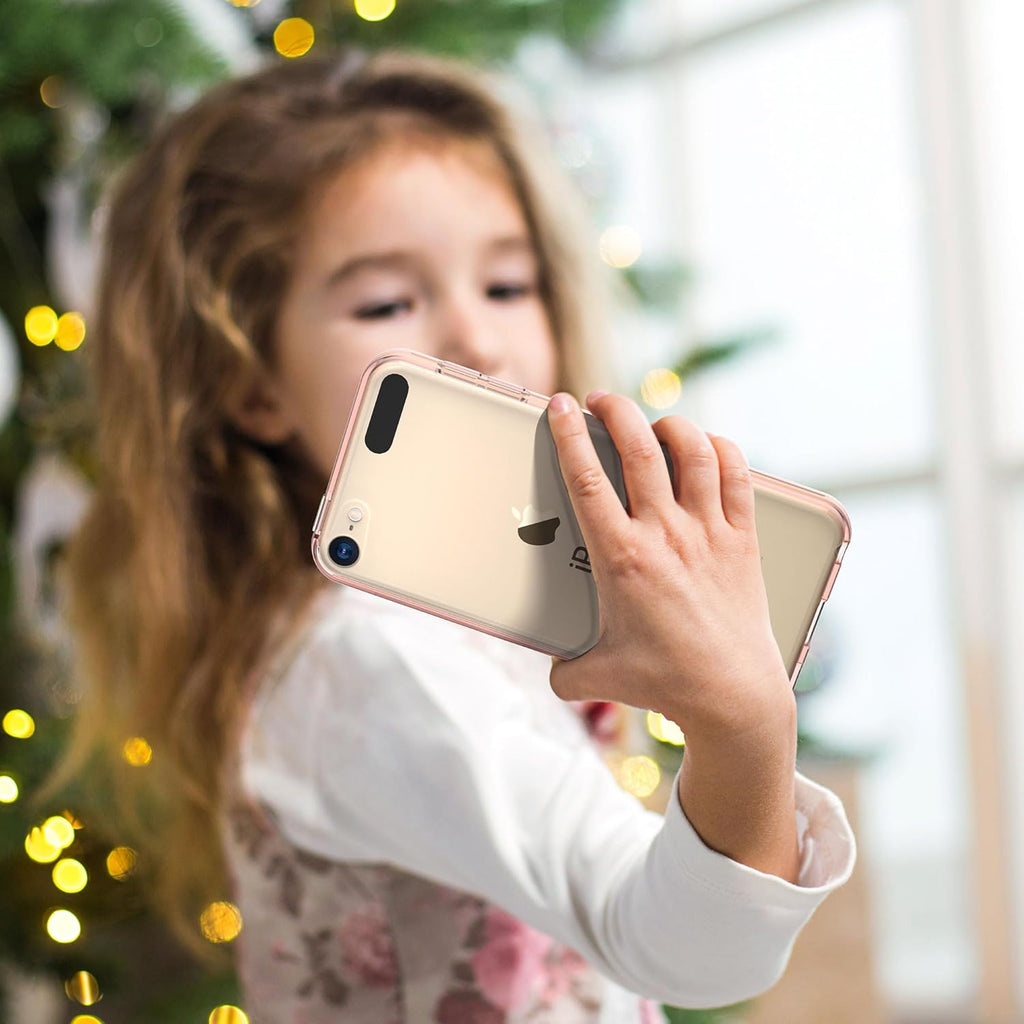 ULAK Compatible with Ipod Touch 7/6/5 Case [Anti-Yellowing], Rose Gold