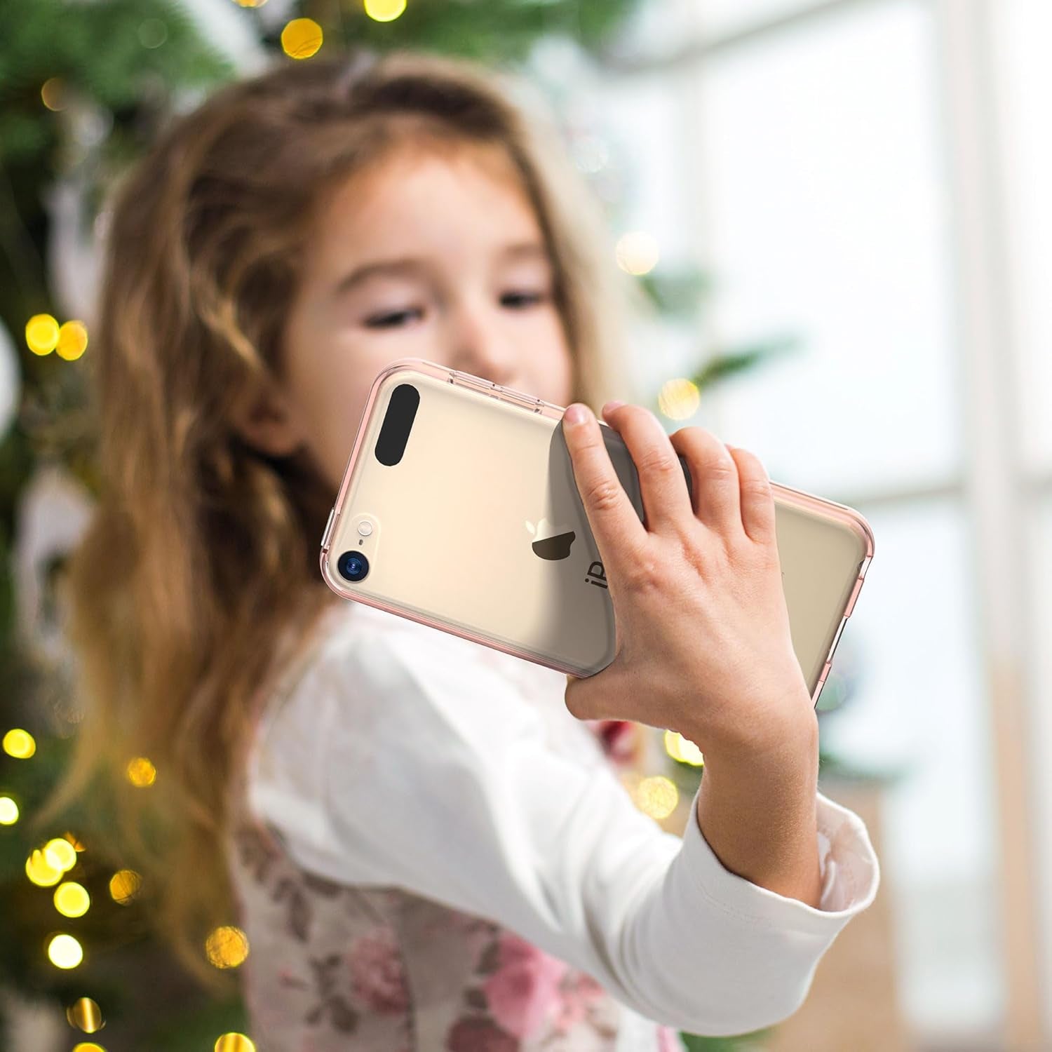 ULAK Compatible with Ipod Touch 7/6/5 Case [Anti-Yellowing], Rose Gold