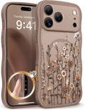 GVIEWIN for Iphone 17 Pro Max Case Compatible with Magsafe Curly Wave Edge