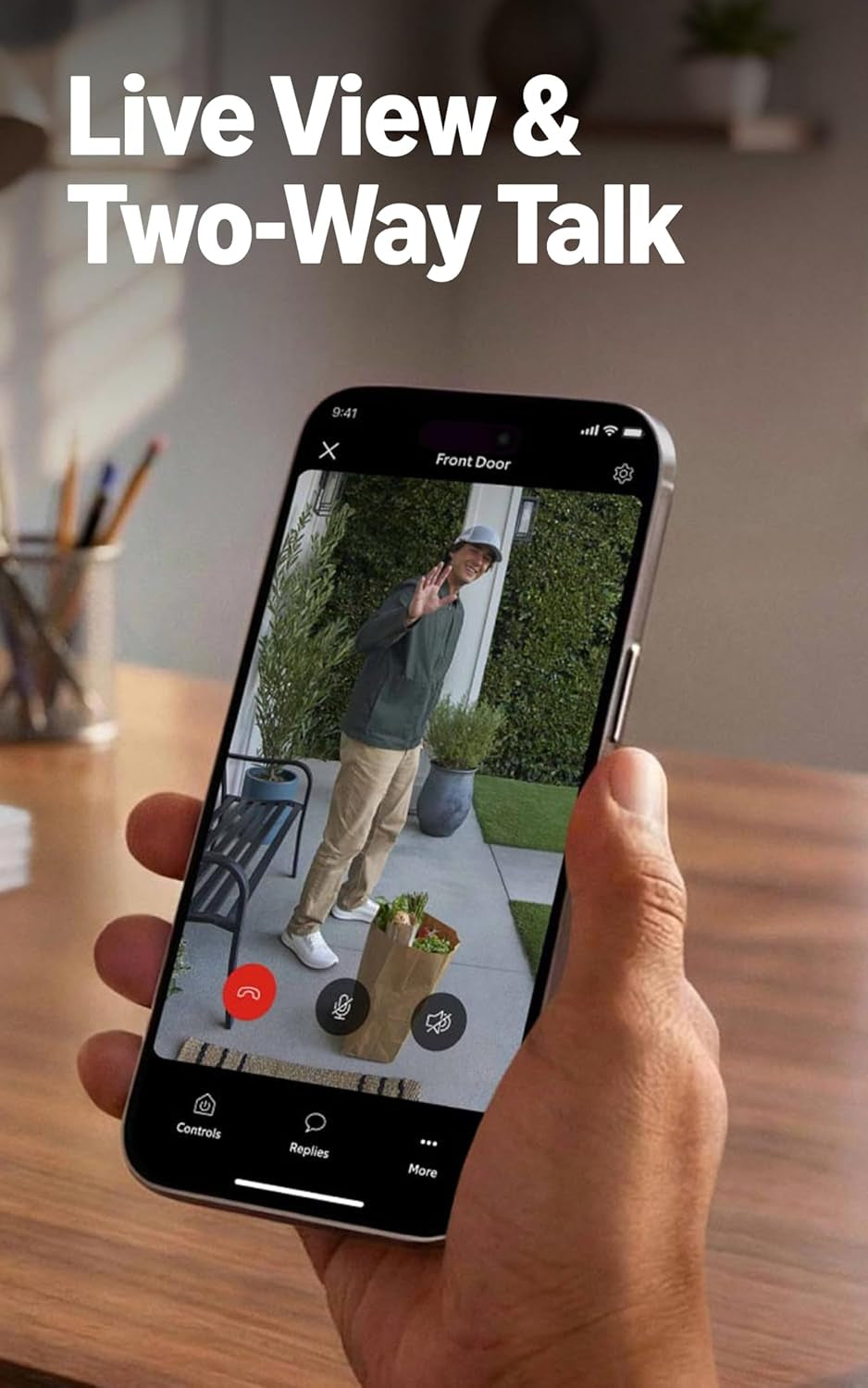 Ring Wired Doorbell 2K (Newest Model), Retinal 2K with Wide-Angle Video, up to 6X Enhanced Zoom, and Two-Way Talk, Speckled Gray