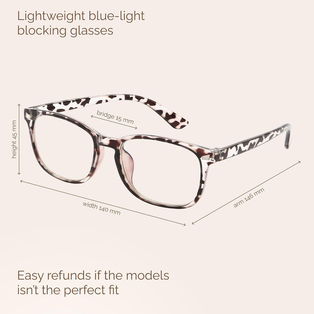 MIGSIR 6 Pack Blue Light Blocking Glasses for Women Men – Stylish Computer & Gaming Glasses, Fashion Square Frame Eyewear