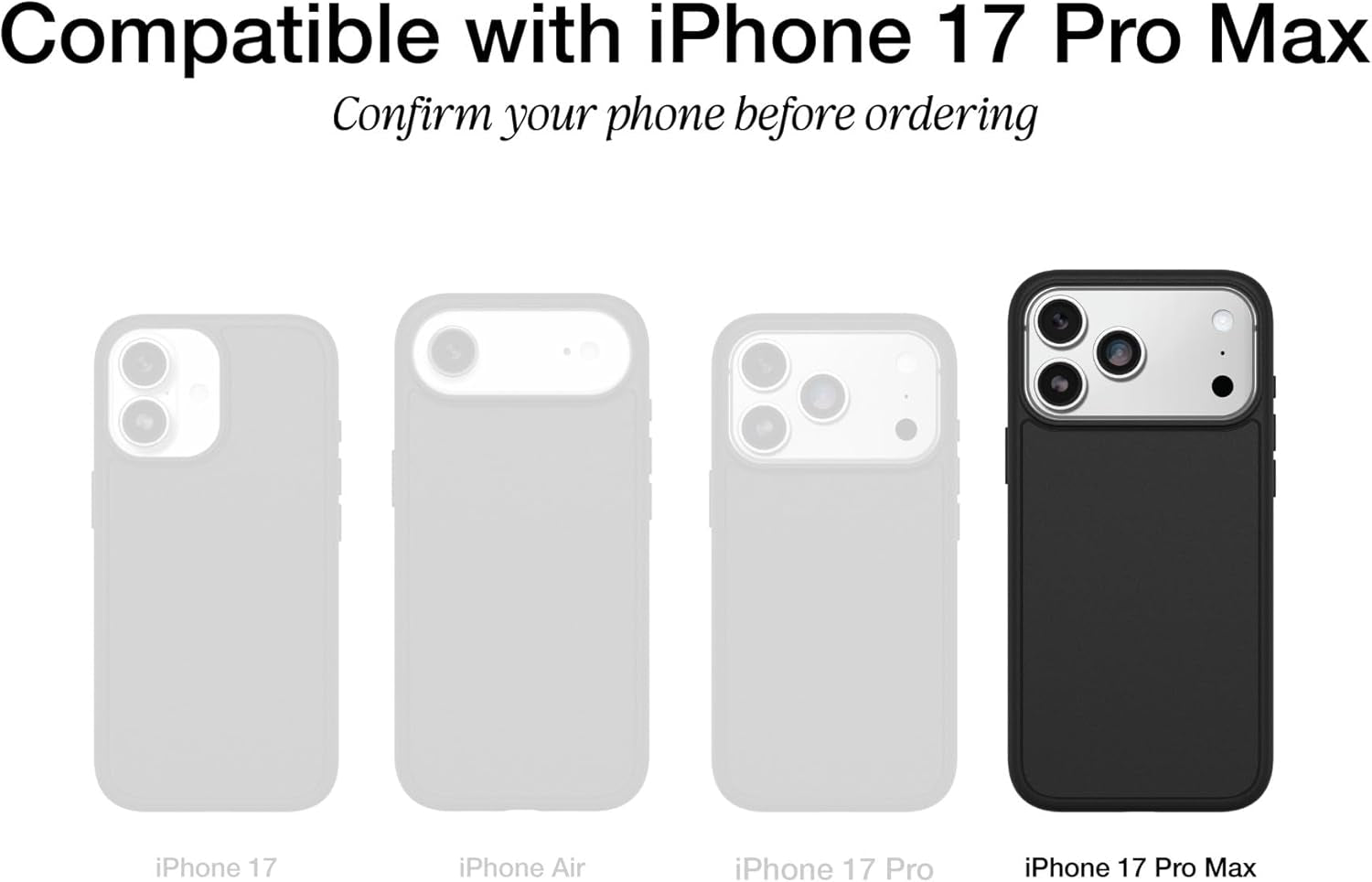 Otterbox Iphone 17 Pro Max Defender Pro Series Case - Black