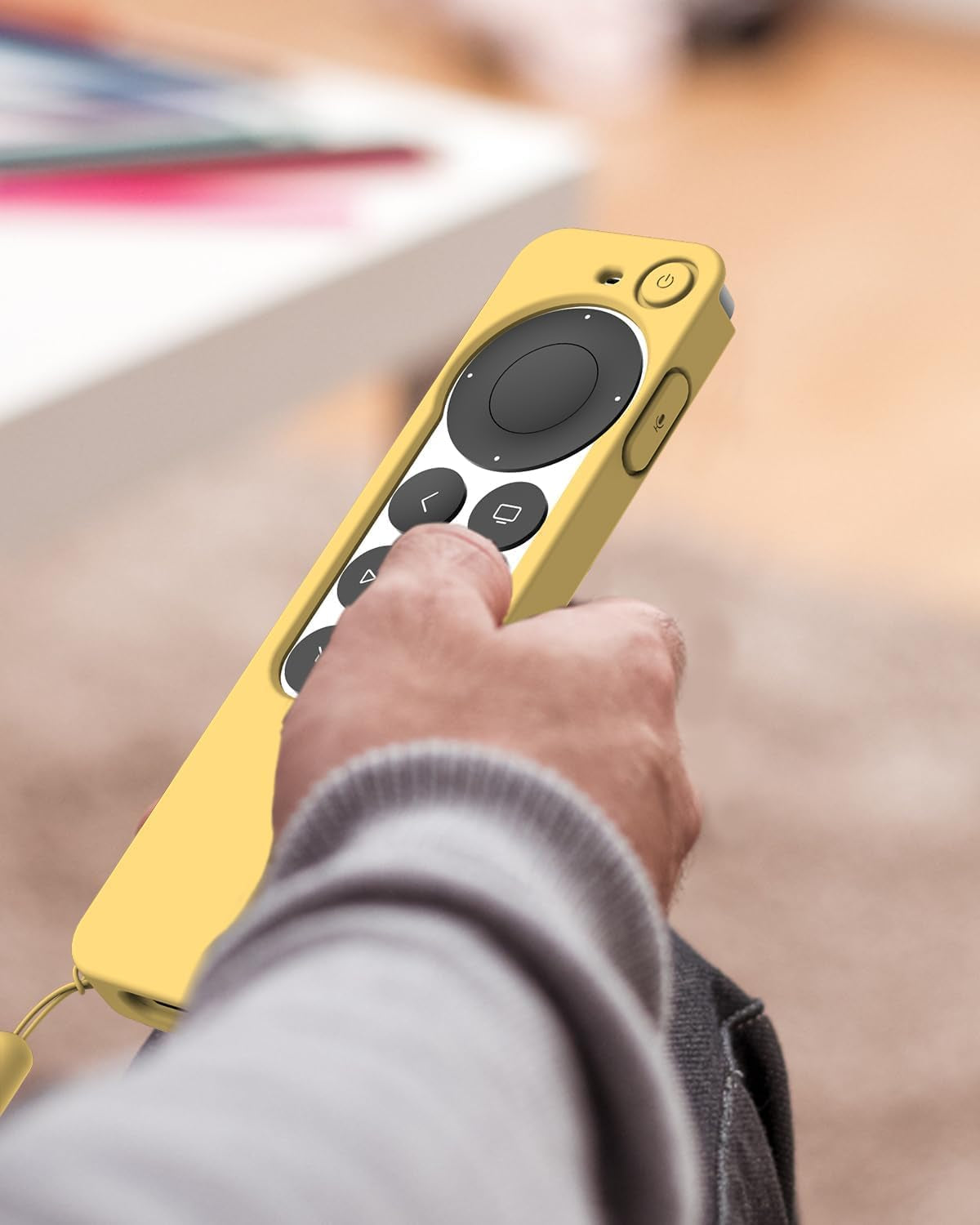 Compatible with Apple TV 4K Siri Remote Case 2021, Yellow