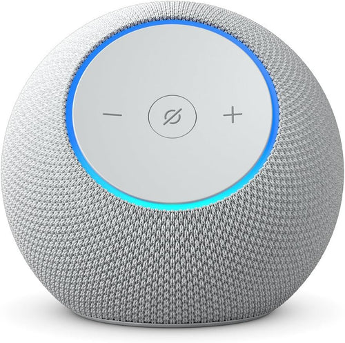 Amazon Echo Dot Max (Newest Model), Alexa Speaker with Room-Filling Sound and Nearly 3X Bass, Great for Living Rooms and Medium-Sized Spaces, Designed for Alexa+, Glacier White