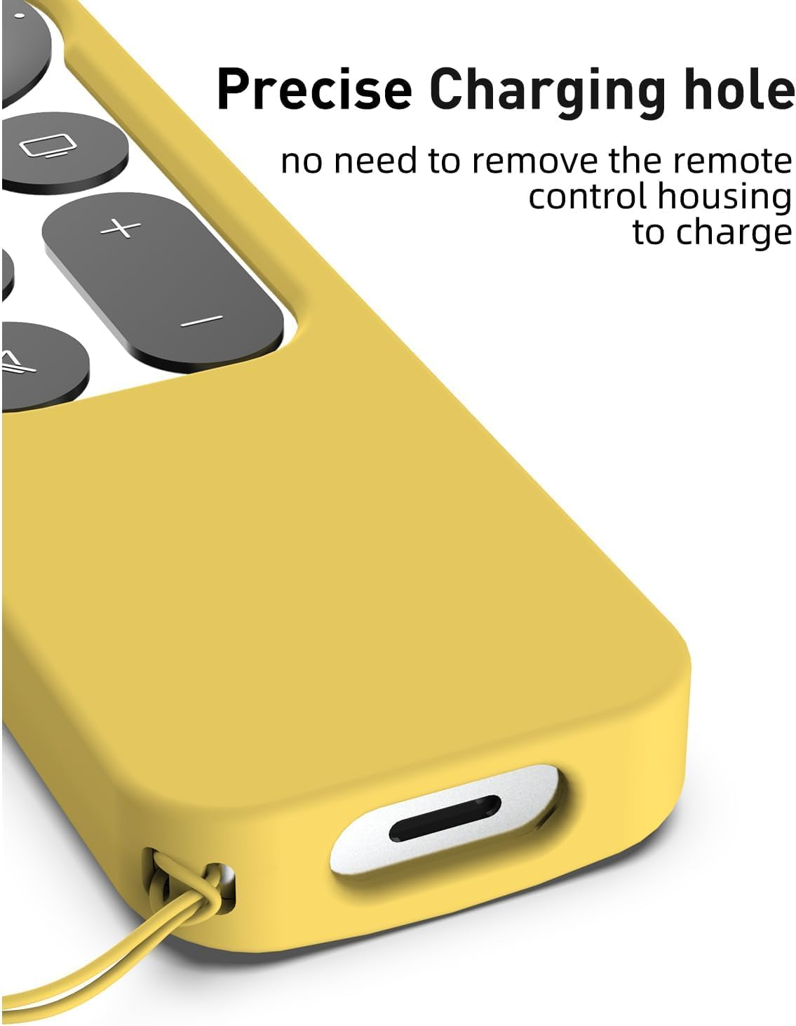 Compatible with Apple TV 4K Siri Remote Case 2021, Yellow