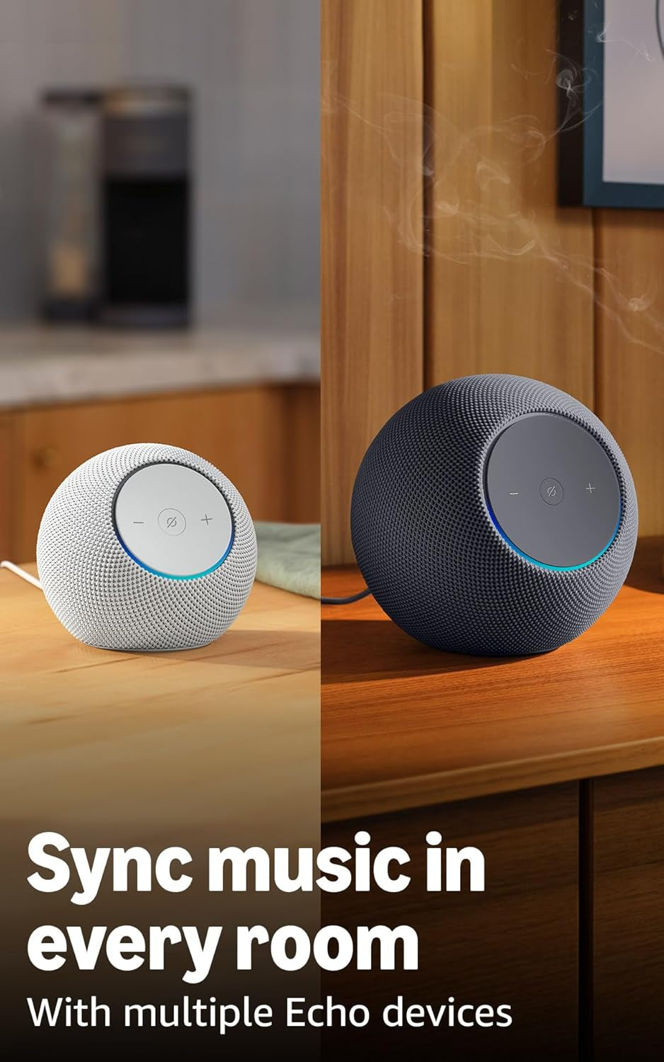 Amazon Echo Dot Max (Newest Model), Alexa Speaker with Room-Filling Sound and Nearly 3X Bass, Great for Living Rooms and Medium-Sized Spaces, Designed for Alexa+, Glacier White