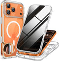 Miracase for Iphone 17 Pro Max Case with Privacy Screen Protector, Clear