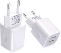 European Wall Charger, Vifigen 2-Pack USB 2.1AMP Universal Europe Charger Block Dual Port Plug Compatible for Iphone 17 16 15 14 13 12 11 Pro Max XS XR X SE 8 7 6 Plus,Samsung S25 S24 A17,Note,Lg,Moto