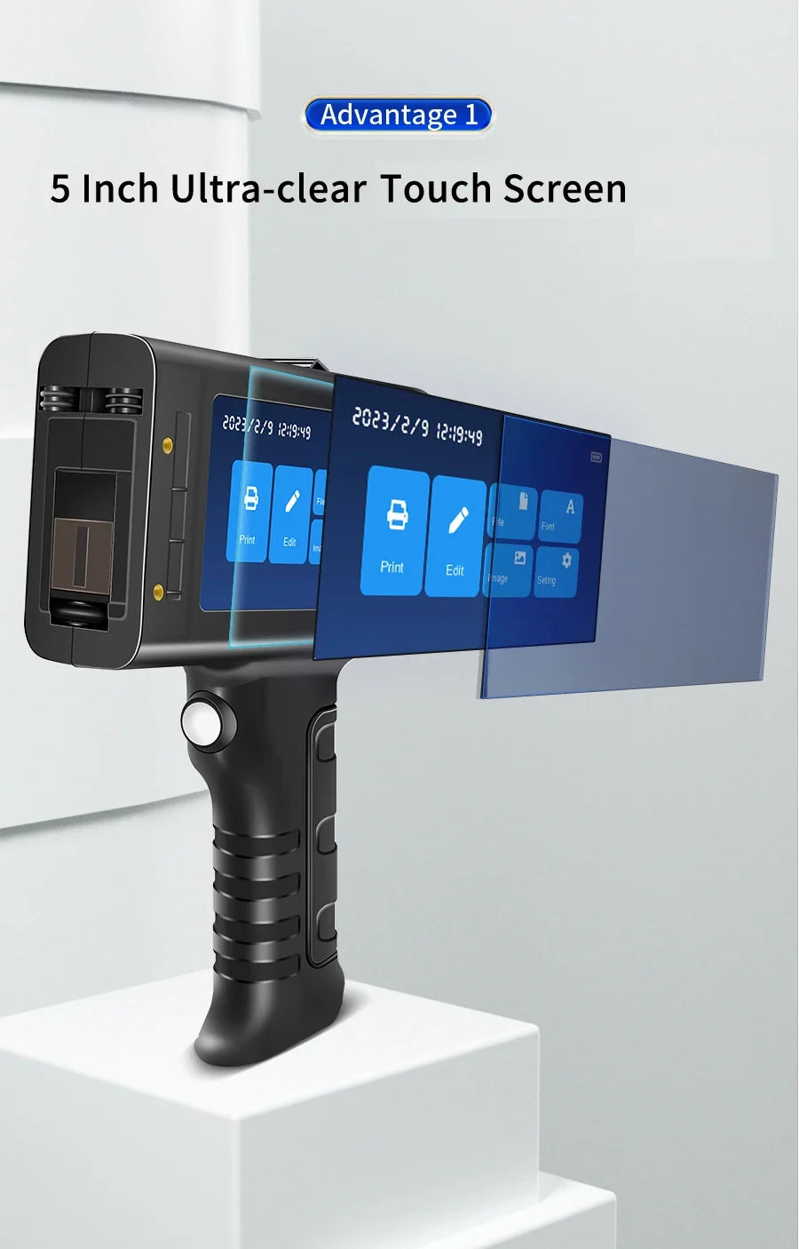 Willita Handheld Thermal Inkjet Printer English Language Production Date Number Logo Expiry Date Label Plastic Hand Jet Printer