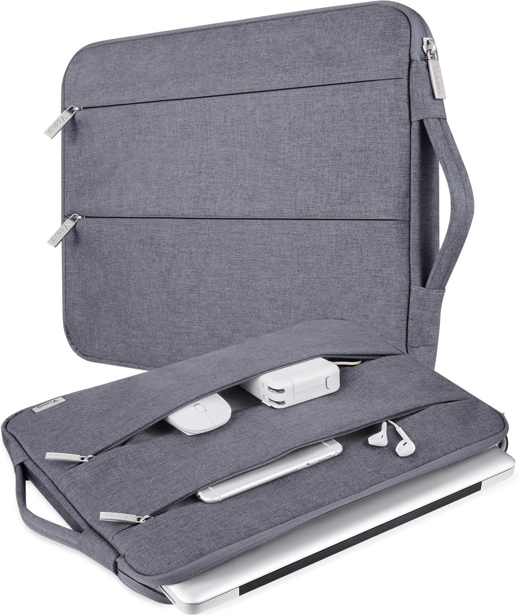 V Voova 11-12 Inch Waterproof Laptop Sleeve with Handle, Grey