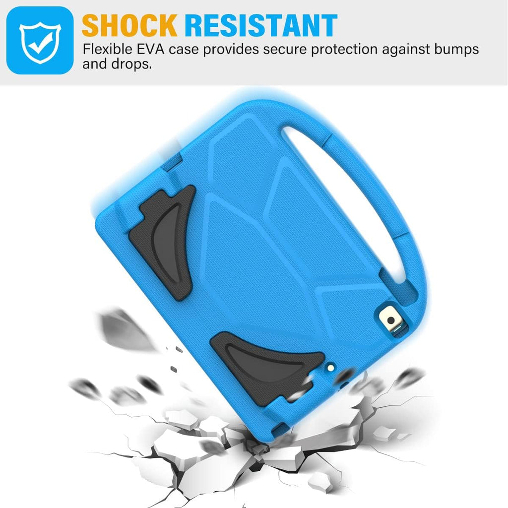 SUPLIK Kids Case for Ipad 9Th/8Th/7Th Generation - Ipad 10.2 Inch 2021/2020/2019 Case with Built-In Screen Protector, Durable Shockproof Handle Stand Kids Cover for Apple Ipad 7/8/9 Gen, Blue