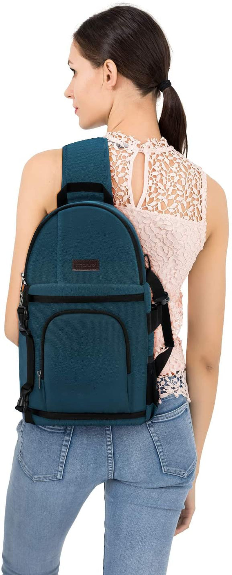 MOSISO Camera Sling Bag, Photography Shoulder Bag Compact Camera Backpack