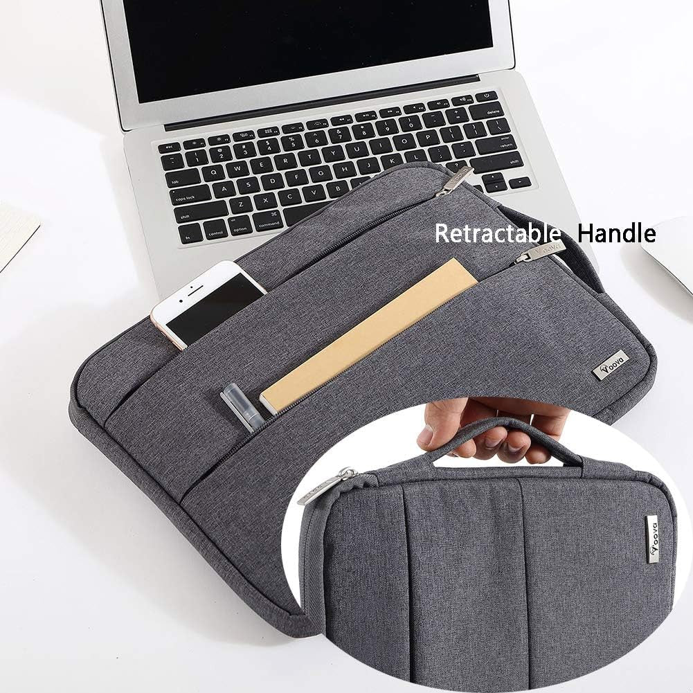 V Voova 11-12 Inch Waterproof Laptop Sleeve with Handle, Grey