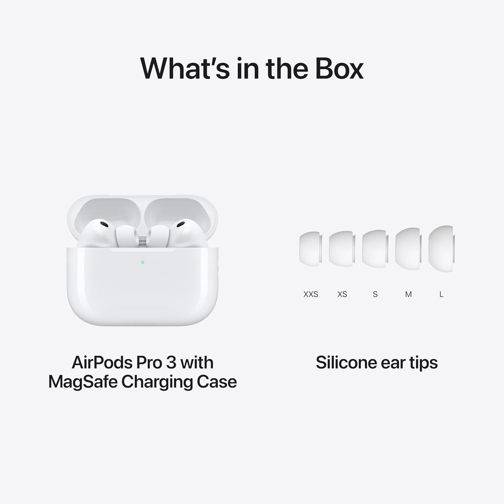 Apple Airpods Pro 3 Wireless Earbuds with Active Noise Cancellation
