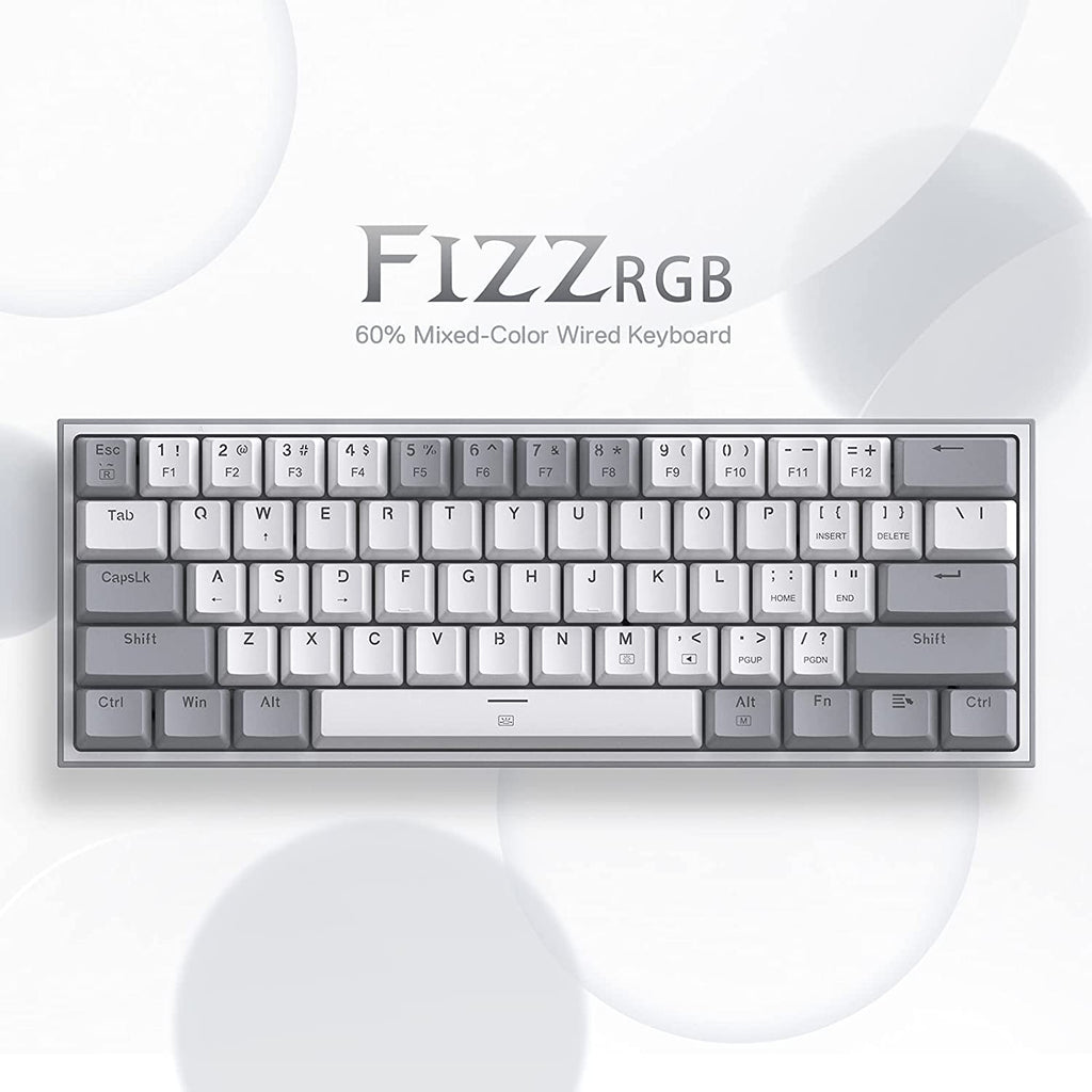 Redragon K617 Wired 60% Compact Hot-Swap RGB Gaming Mechanical Keyboard