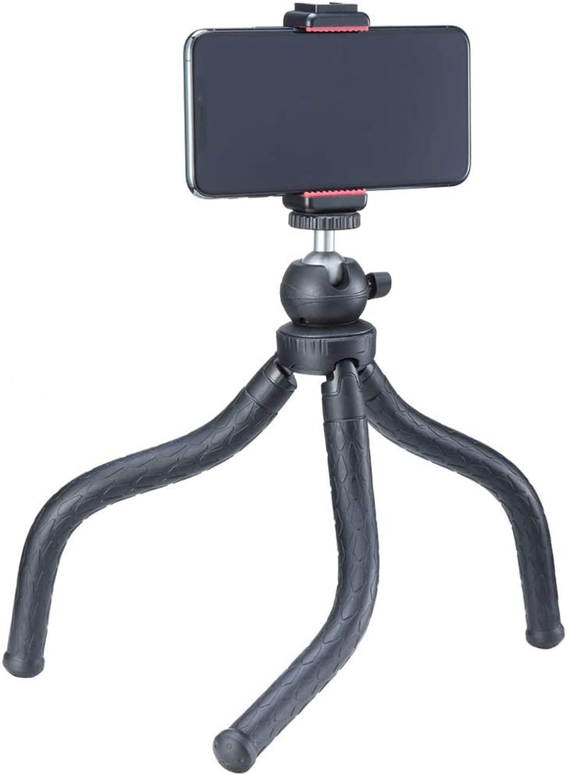 ULANZI ST-07 Phone Tripod Mount with Cold Shoe Mount for Microphone LED Video Light 1/4'' Tripod Screw for Iphone 11/Pro/Pro Max XS Max XR X 8 7 plus Samsung Galaxy Oneplus Google Pixel Vlog Vlogging